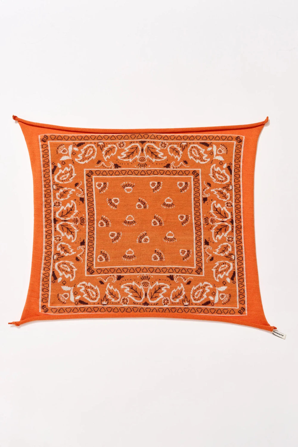 CASHMERE BANDANA IN ORANGE