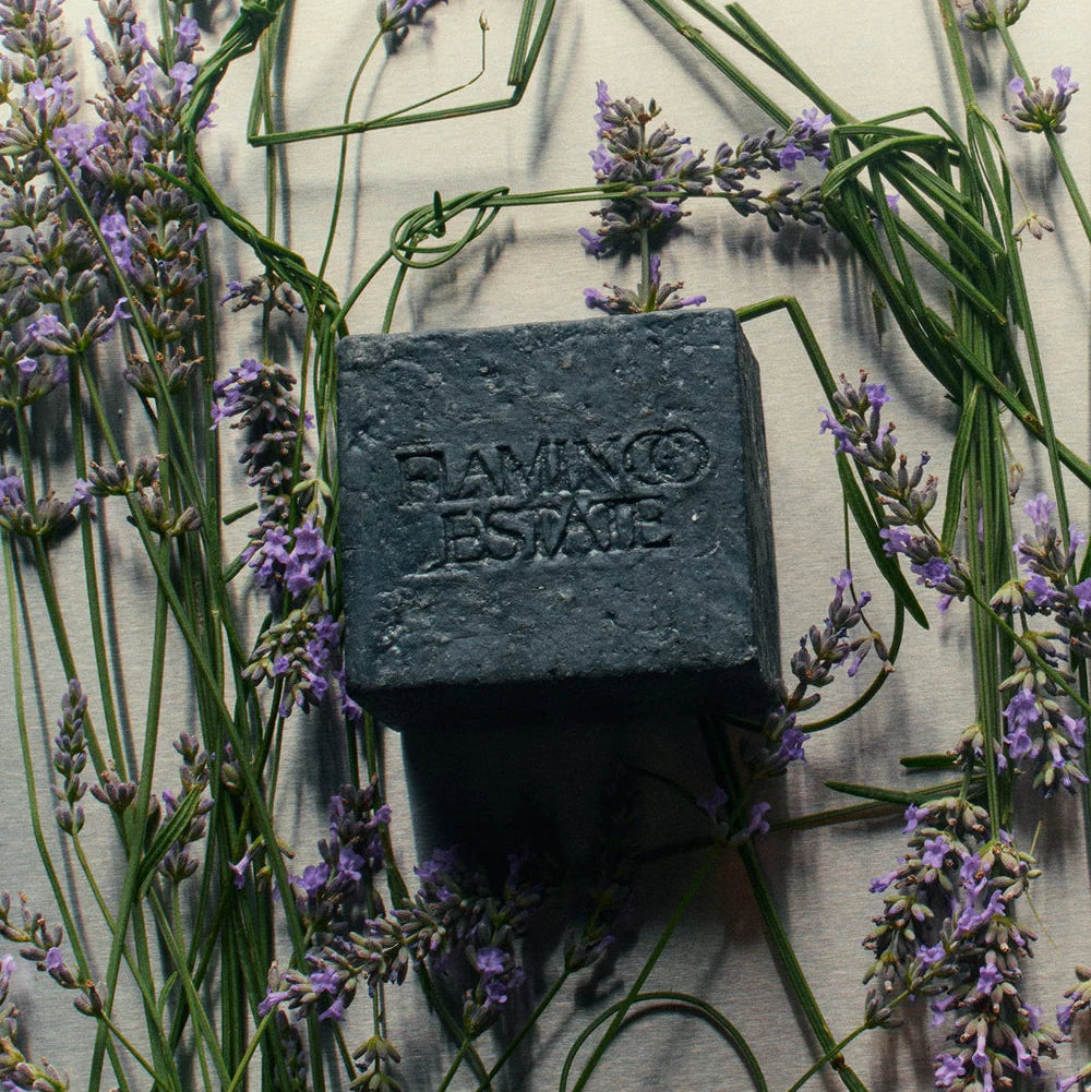 Lavender Activated Charcoal Soap Brick