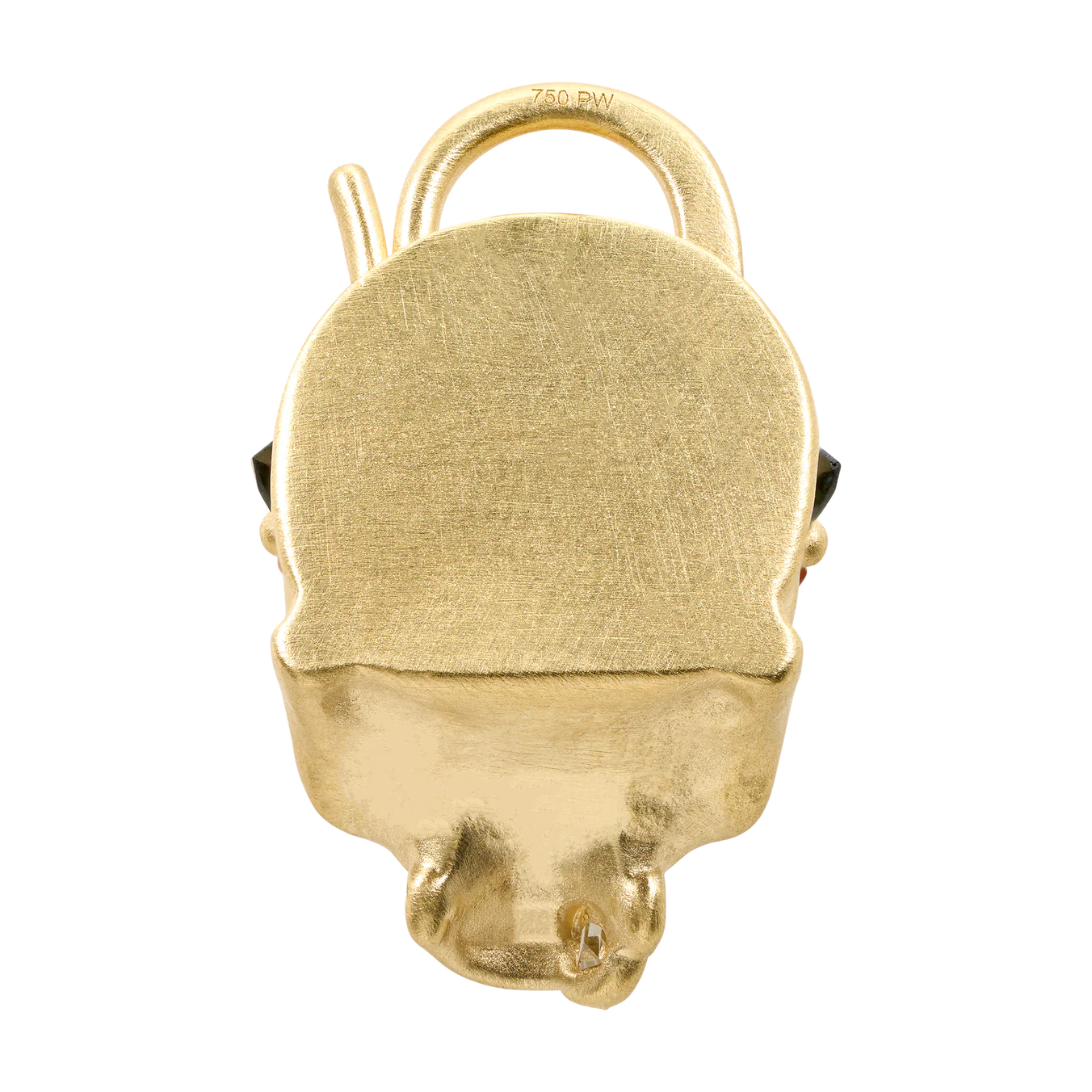 BLOSSOM CRUSH SKULL DAISY PADLOCK NECKLACE