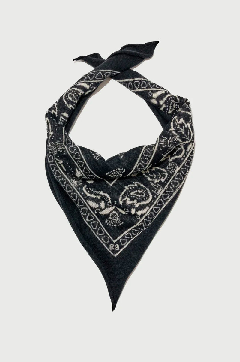 CASHMERE BANDANA IN BLACK