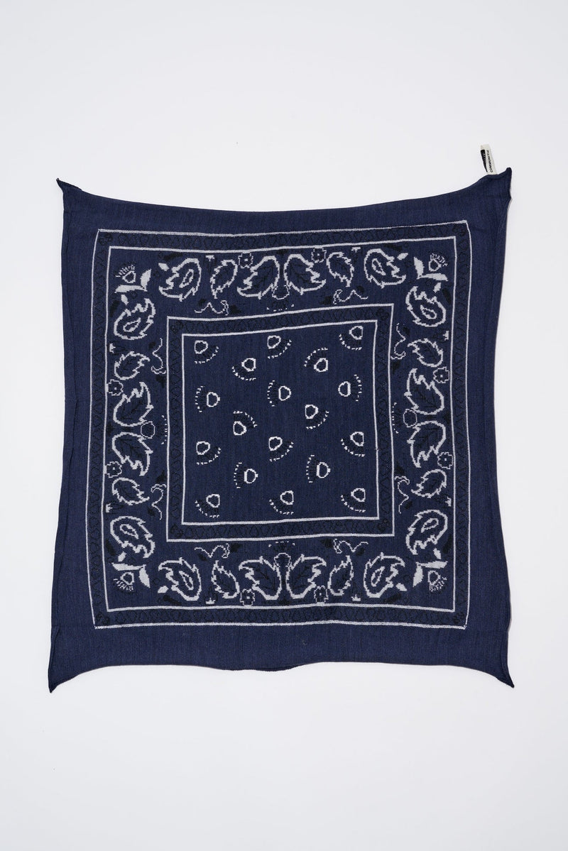 CASHMERE BANDANA IN NAVY