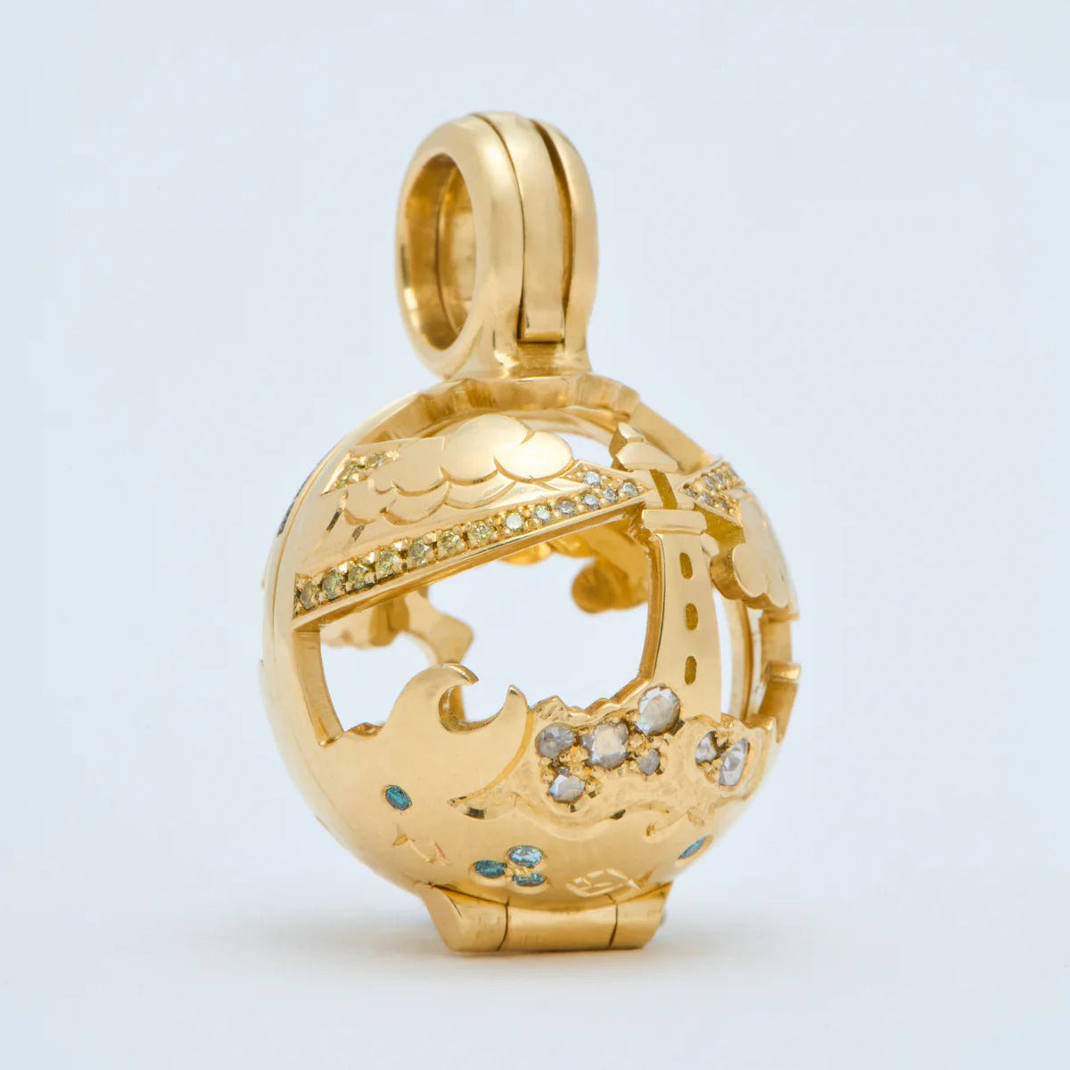 Nomad Mini Sphere Pendant – Sea Scene