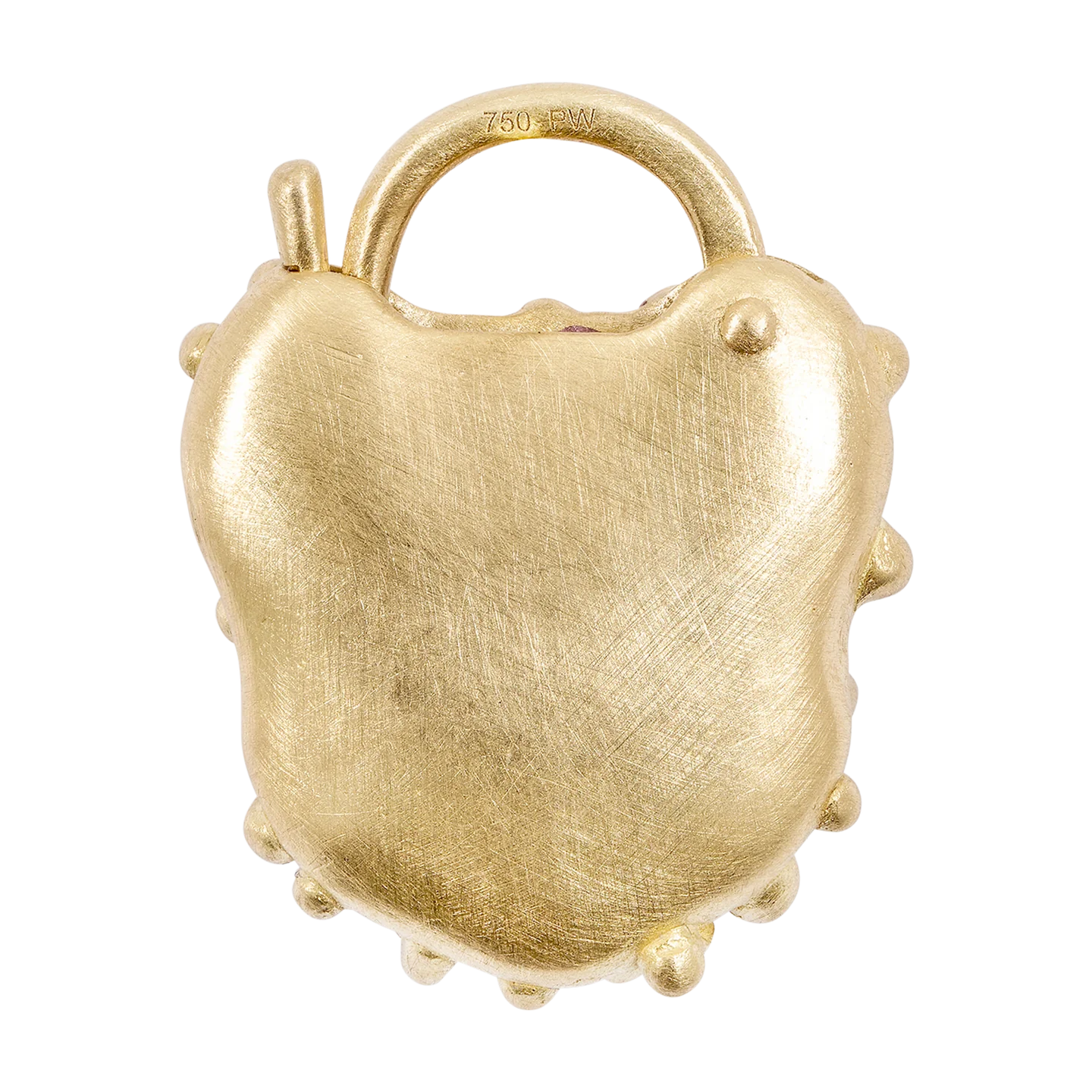 Polly Wales Plum Blossom Fantaisie Padlock Necklace