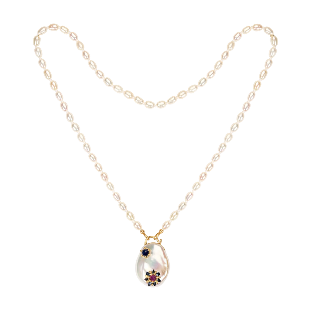 Polly Wales Pearl Larkspur Souffle Padlock