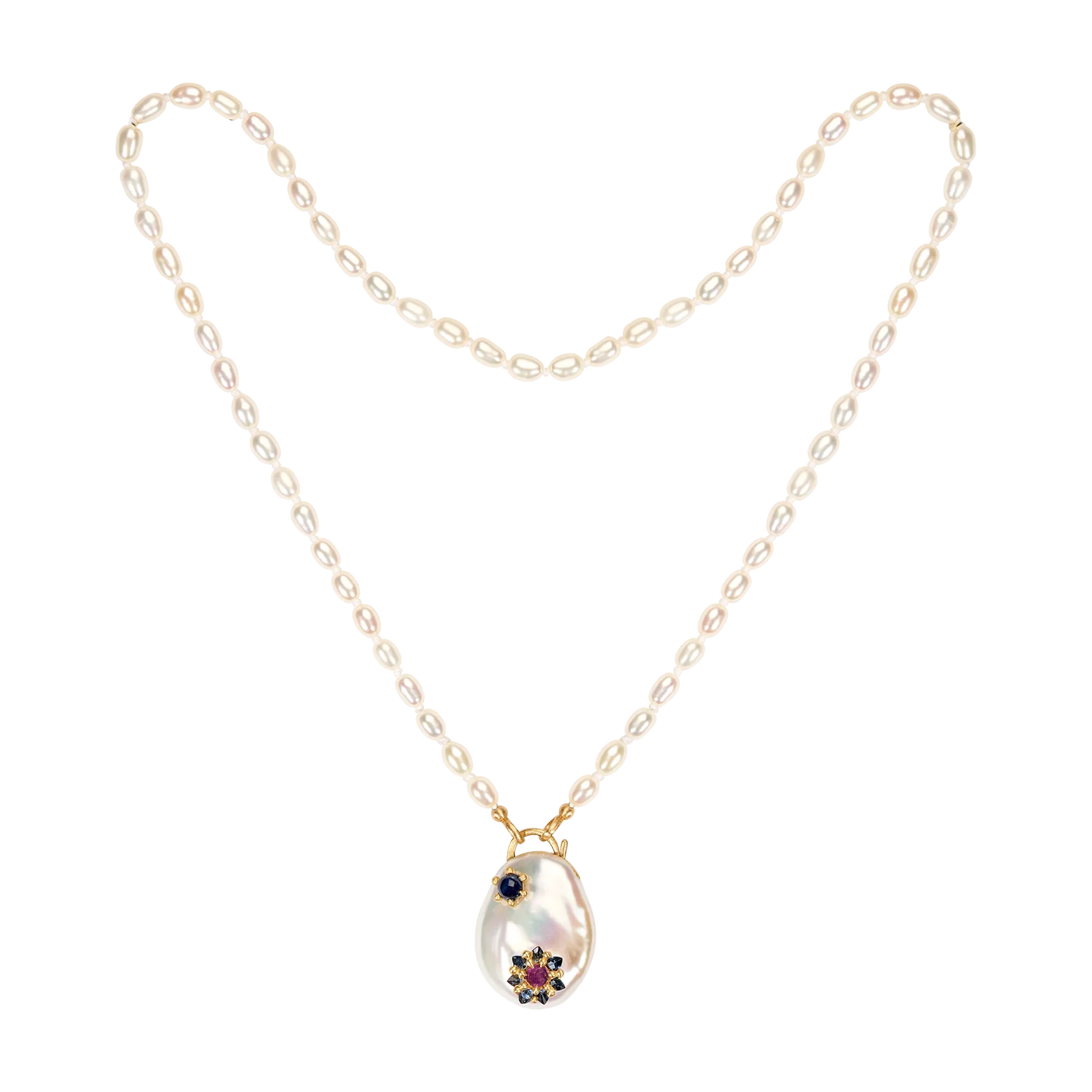 Polly Wales Pearl Larkspur Souffle Padlock