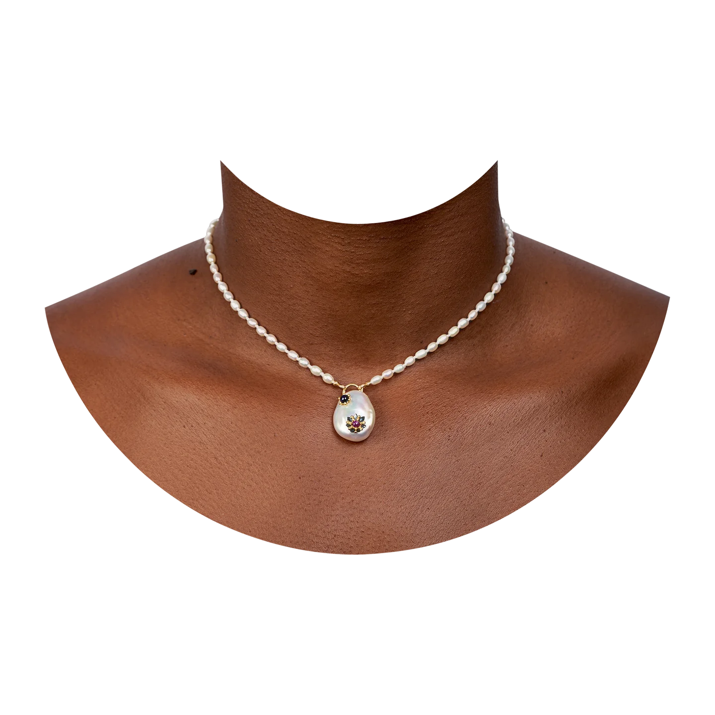 Polly Wales Pearl Larkspur Souffle Padlock