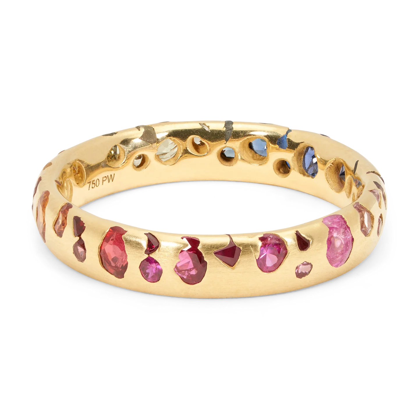 Polly Wales Rainbow Gradient Confetti Ring