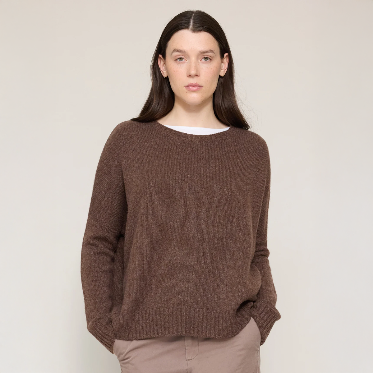 Wide Cashmere Pullover