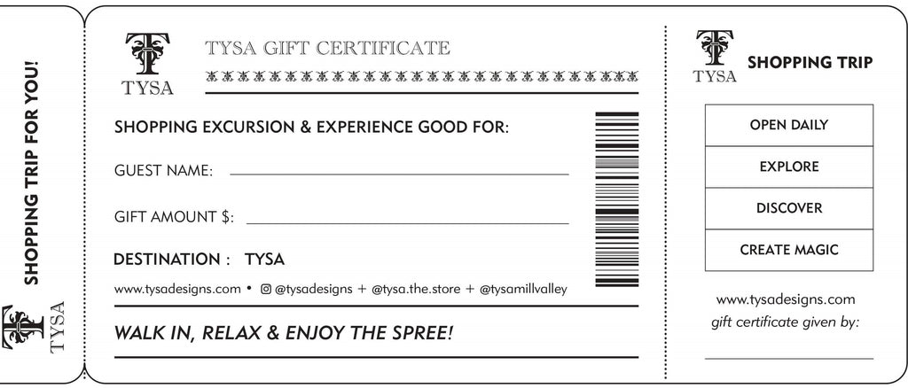 TYSA Gift Card