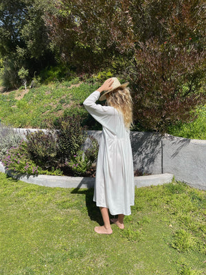 GETAWAY DRESS IN OFF WHITE