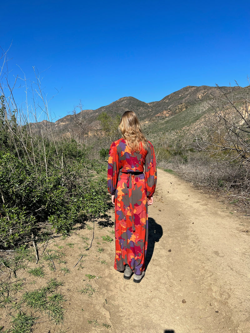 CASABLANCA WRAP DRESS IN REFLECTIONS