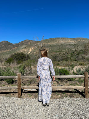 CASABLANCA WRAP DRESS IN RIVIERA