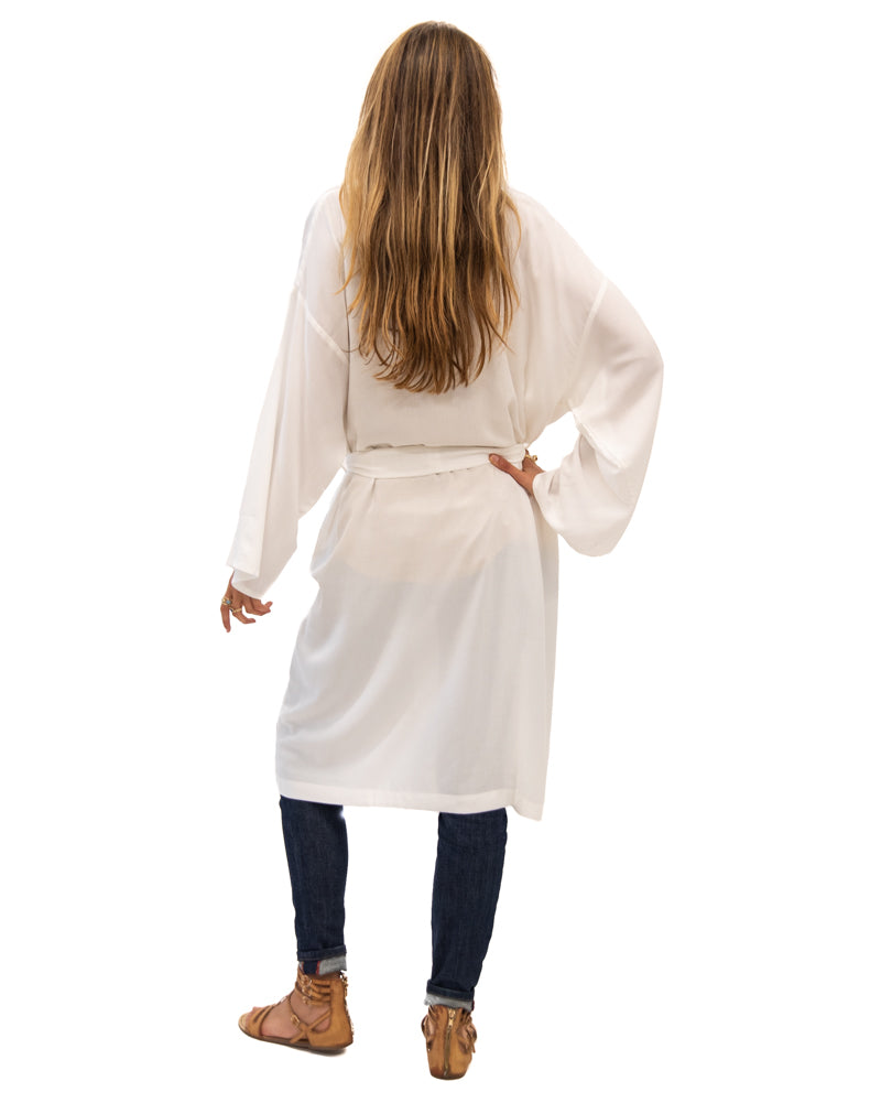 Lounge Robe in Off White