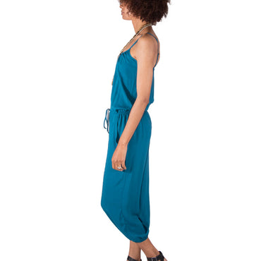Claudette Jumpsuit in Mediterranean Blue