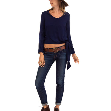 BARCELONA BLOUSE IN NAVY