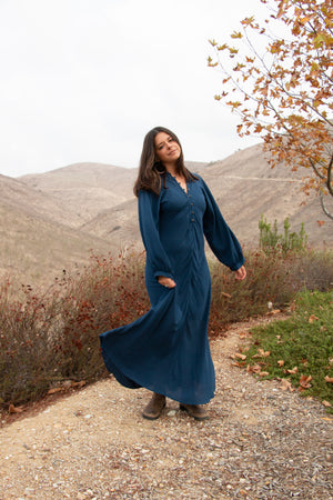 HORIZON DRESS IN SAPPHIRE