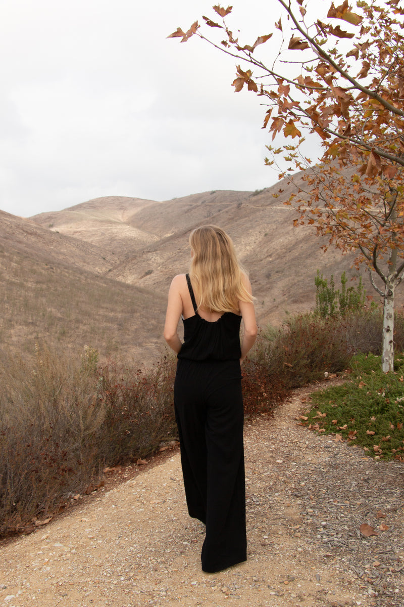 EAGLE JUMPSUIT IN BLACK