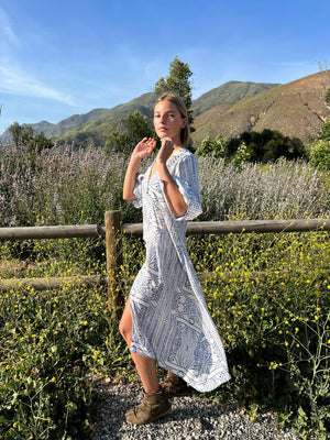 MIDSUMMER KAFTAN IN COTE D' AZUR