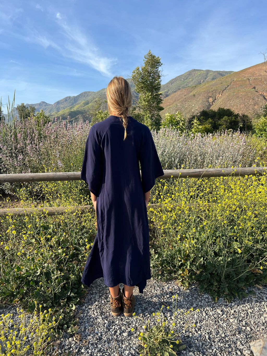 Midsummer Kaftan in Navy