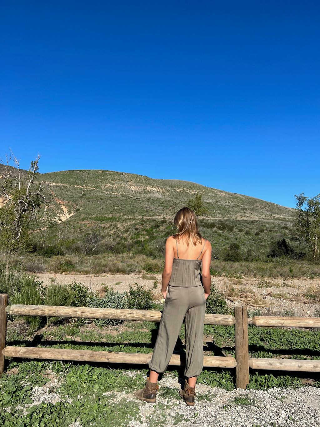 Claudette Jumpsuit in Olive