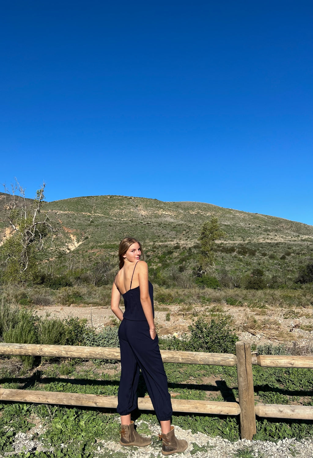 Claudette Jumpsuit in Navy