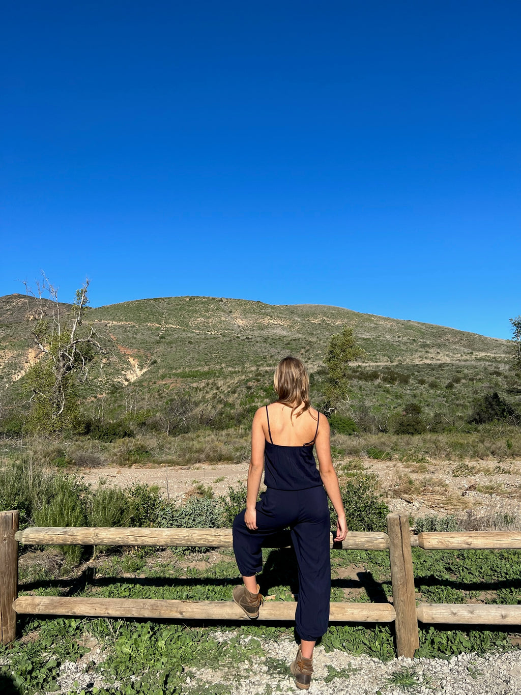 Claudette Jumpsuit in Navy