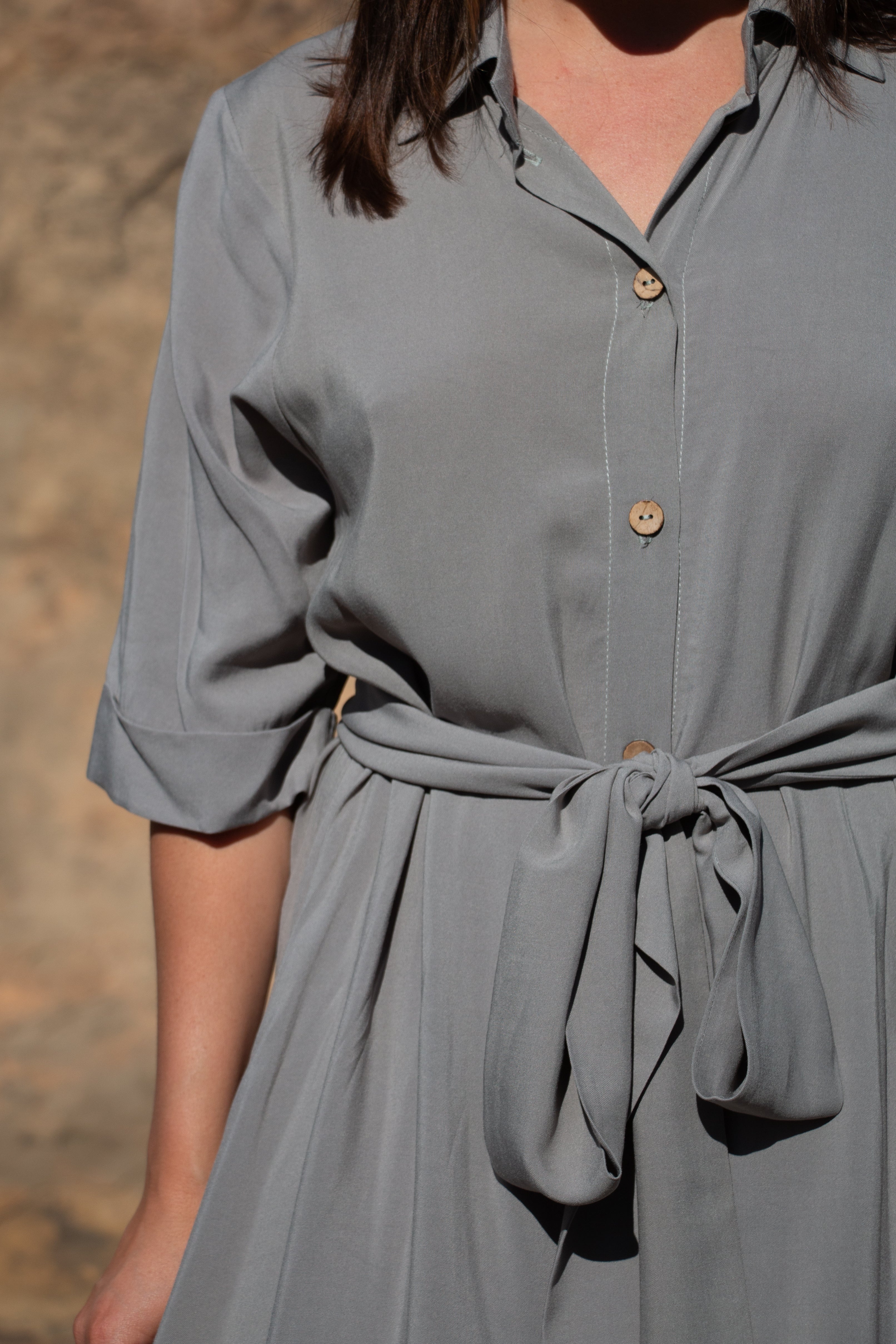 Here Comes the Sun Dress in Sage Smoke