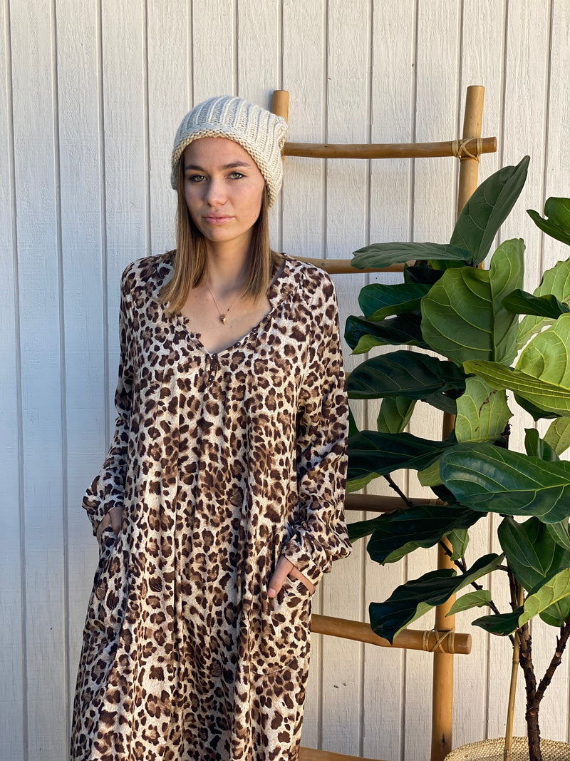 NOMAD DRESS IN LEOPARD