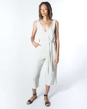 RIVIERA JUMPSUIT IN NATURAL LINEN